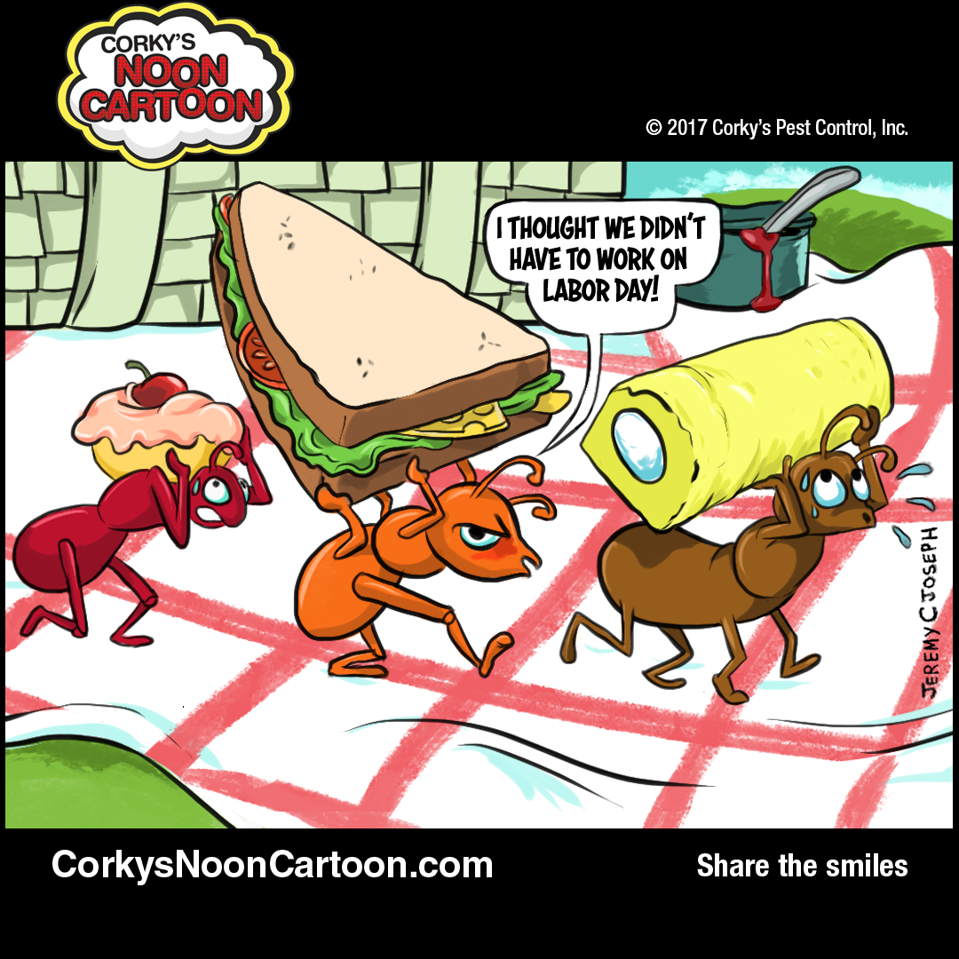 Ant Cartoons | Corky's Pest Control Services | San Diego Pest Control