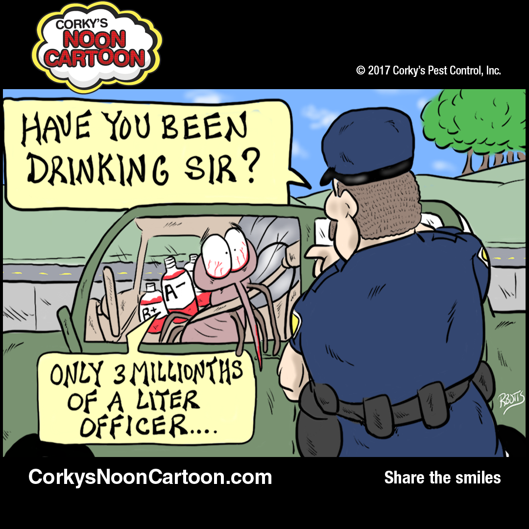 Mosquito Cartoons | Corky's Pest Control Services | San Diego Pest Control