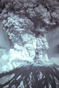 volcano-mount-st-helens-exploding-b-w